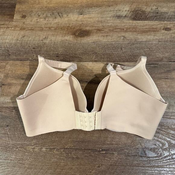 Auden Light Lift Plunge 36DD Beige Nude Tan Lined Adjustable Straps Underwire - Picture 3 of 6